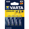 VARTA Pile alcaline Longlife, Micro (AAA/LR03)