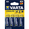 VARTA Pile alcaline Longlife, Mignon (AA/LR6)