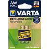 VARTA Pile NiMH 'RECHARGE ACCU Recycled', Micro AAA, 800 mAh