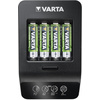 VARTA Chargeur LCD Smart Charger+, avec 4x piles Mignon