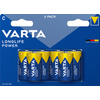 VARTA Pile alcaline Longlife Power, Baby C, par 6