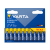 VARTA Pile alcaline 'LONGLIFE POWER', Mignon AA, pack de 10