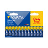 VARTA Pile alcaline 'LONGLIFE POWER', Mignon AA, 8+4