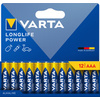 VARTA Pile alcaline 'LONGLIFE POWER', Micro AAA, pack de 10