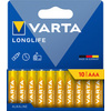 VARTA Pile alcaline 'LONGLIFE', Micro AAA, pack de 10