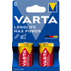 VARTA Pile alcaline Longlife Max Power, Baby (C/LR14)