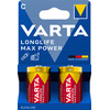 VARTA Pile alcaline Longlife Max Power, Baby (C/LR14)