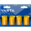 VARTA Pile alcaline Longlife, Mono (D), blister de 4