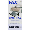 Kores Rouleau thermotransfert pour brother Fax 1010, noir