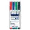 STAEDTLER Marqueurs pour tableau blanc Lumocolor, kit de 4