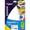 agipa Etiquette universelle, 16 x 22 mm, blanc - 48957