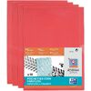 Oxford Pochettes coin Fard'Liss, A4, PVC 0,20 mm, rouge - 51085