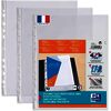 Oxford Pochettes perforées SM3, A4, PVC, transparent - 51087