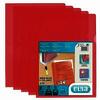 ELBA Pochettes coins M Star, en film solide PVC 0,15mm,rouge - 52543