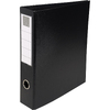 EXACOMPTA Classeur rembordé PVC, 4 anneaux en D, A4, noir - 54590
