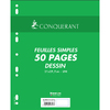 CONQUERANT SEPT Feuillets mobiles de dessin 210 x 297 mm