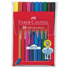 FABER-CASTELL Stylo feutre GRIP COLOUR MARKER, étui de 10