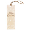 SUSY CARD Etiquette de Noël en bois 'White Xmas'