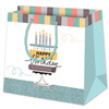 SUSY CARD Sac cadeau 'Happy Eco B-day Typo', petit