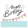 SUSY CARD Carte d'anniversaire 'Happy Eco B-day Typo'