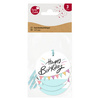 SUSY CARD Etiquette cadeau 'Happy Eco B-day Garland'
