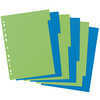 herlitz Intercalaires carton GREENline, A4, 6 touches, uni