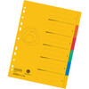 herlitz Intercalaire carton, A4 extra large, 6 touches, uni