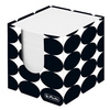 herlitz Cube bloc-notes Just Black, 90 x 90 mm, noir/blanc