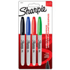 Sharpie Marqueur permanent FINE, blister de 4