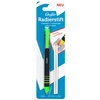 Läufer Stylo-gomme en plastique, 2 gommes de rechange, vert