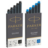 PARKER Cartouches d'encre longues QUINK, bleu royal  - 43382