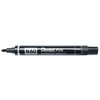 Pentel Marqueur permanent N60, pointe biseautée, noir  - 11619