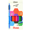 Pentel Stylo à bille rétractable iZee, étui de 4, BASIC