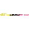 Pentel Surligneur 'TWIN CHECKER', 2 pointes, jaune / rose