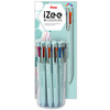 Pentel Stylo à bille rétractable 4 couleurs iZee, présentoir