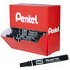 Pentel Marqueur permanent N60, boîte présentoir de 36, noir