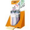 BIC Stylo à bille rétractable 4 Colours 'Shine', présentoir