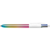 BIC Stylo à bille rétractable 4 Colours Gradient, assorti