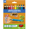 BIC KIDS Crayon de couleur multi-surfaces, étui carton de 6