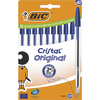 BIC Stylo à bille Cristal Original, boîte carton de 10, bleu