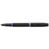 PARKER Stylo plume IM Vibrant Rings, noir / bleu