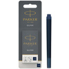 PARKER Cartouche d'encre longue QUINK, en blister, bleu