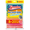 Spontex Chiffon microfibre Collection, 8+2 GRATUIT