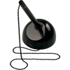 helit Porte-stylo 'the heavy base', avec chaîne, noir