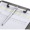 helit Porte-bloc avec compartiment 'the clip', A4, gris