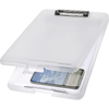 helit Porte-bloc avec compartiment 'the clip', A4, blanc