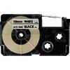 ruban pour CASIO Label Printer, 18 mm de large, 8 m de long