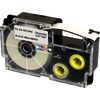 CASIO Cassette à ruban XR, 12 mm / 8 m, noir sur blanc
