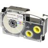 CASIO Cassette à ruban XR, 12 mm / 8 m, noir sur blanc