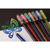 Pentel Hybrid Stylo roller encre gel 'Dual Pen', bleu/vert